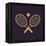 The Tennis Icon. Game Symbol. Flat-Vladislav Markin-Framed Stretched Canvas