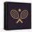 The Tennis Icon. Game Symbol. Flat-Vladislav Markin-Framed Stretched Canvas