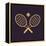 The Tennis Icon. Game Symbol. Flat-Vladislav Markin-Framed Stretched Canvas