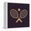 The Tennis Icon. Game Symbol. Flat-Vladislav Markin-Framed Stretched Canvas
