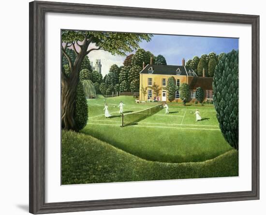 The Tennis Match, 1980-Liz Wright-Framed Giclee Print