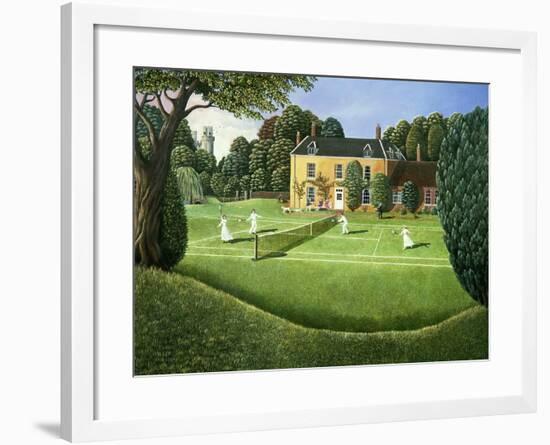 The Tennis Match, 1980-Liz Wright-Framed Giclee Print