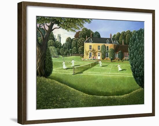 The Tennis Match, 1980-Liz Wright-Framed Giclee Print