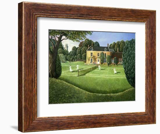 The Tennis Match, 1980-Liz Wright-Framed Giclee Print