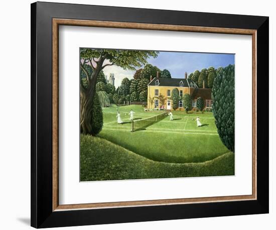 The Tennis Match, 1980-Liz Wright-Framed Giclee Print