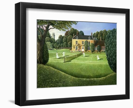 The Tennis Match, 1980-Liz Wright-Framed Giclee Print