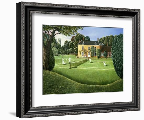 The Tennis Match, 1980-Liz Wright-Framed Giclee Print