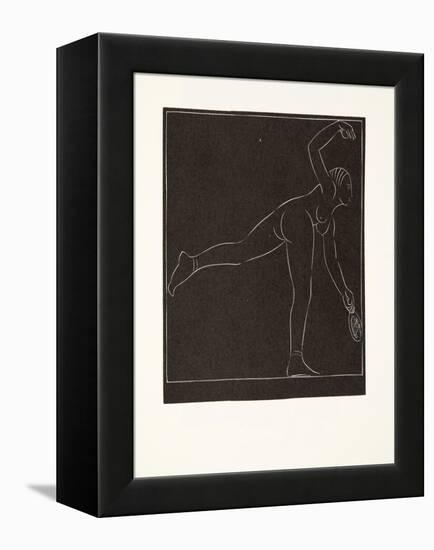 The Tennis Player, 1923-Eric Gill-Framed Premier Image Canvas