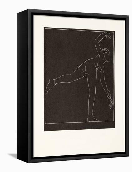 The Tennis Player, 1923-Eric Gill-Framed Premier Image Canvas