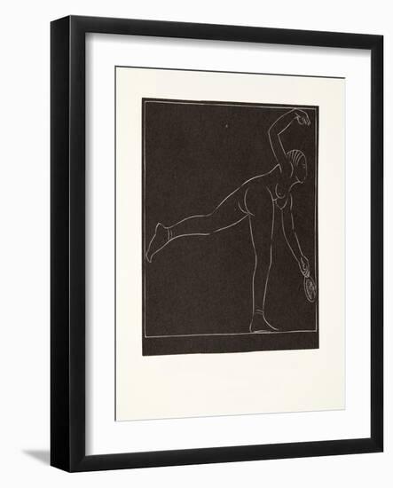 The Tennis Player, 1923-Eric Gill-Framed Giclee Print