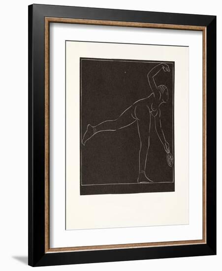 The Tennis Player, 1923-Eric Gill-Framed Giclee Print