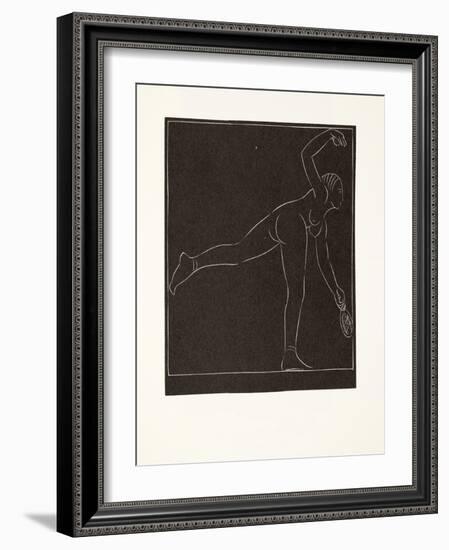 The Tennis Player, 1923-Eric Gill-Framed Giclee Print