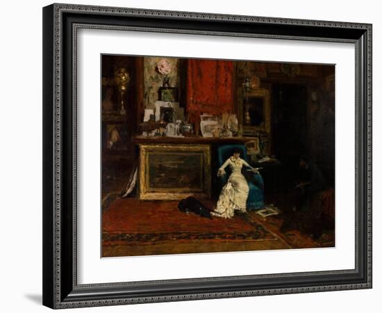 The Tenth Street Studio, 1880-William Merritt Chase-Framed Giclee Print