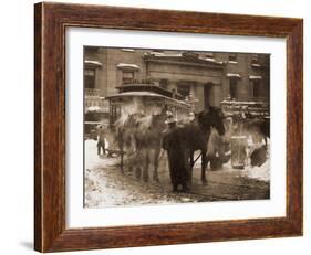 The Terminal, New York City, 1893-Alfred Stieglitz-Framed Art Print