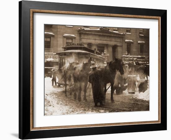 The Terminal, New York City, 1893-Alfred Stieglitz-Framed Art Print