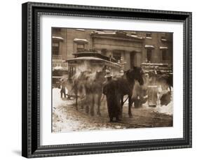 The Terminal, New York City, 1893-Alfred Stieglitz-Framed Art Print
