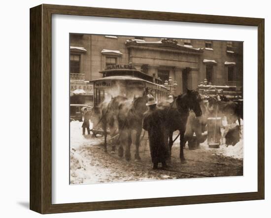 The Terminal, New York City, 1893-Alfred Stieglitz-Framed Art Print