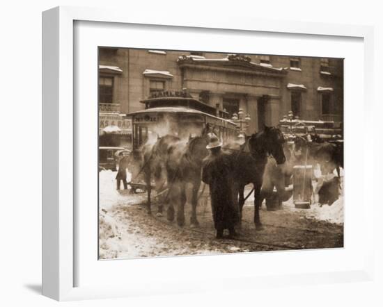 The Terminal, New York City, 1893-Alfred Stieglitz-Framed Art Print