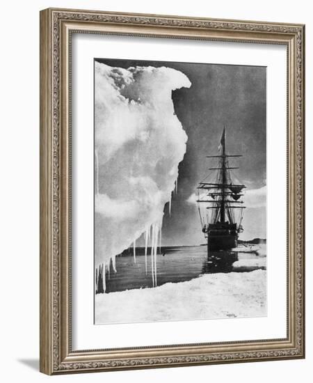 The Terra Nova, 1911-Herbert Ponting-Framed Giclee Print