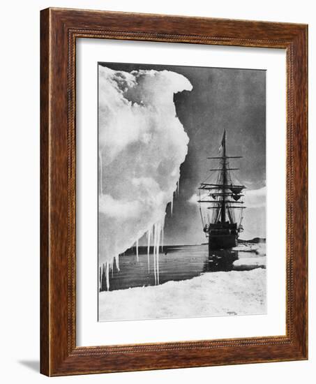 The Terra Nova, 1911-Herbert Ponting-Framed Giclee Print