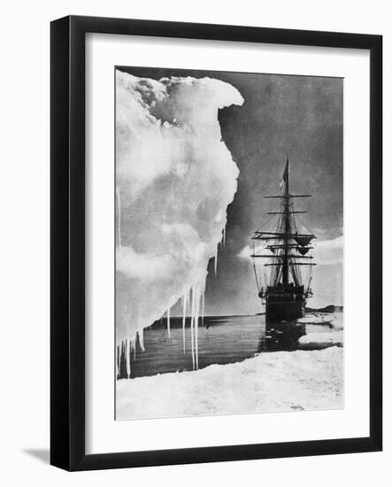 The Terra Nova, 1911-Herbert Ponting-Framed Giclee Print