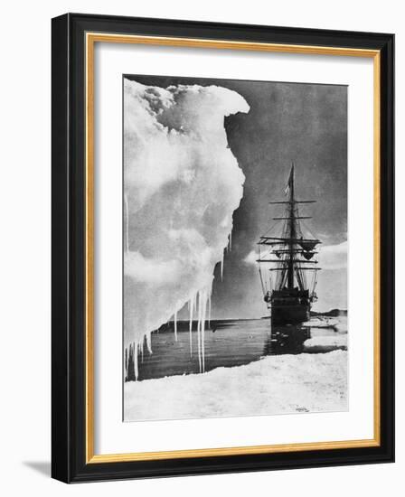 The Terra Nova, 1911-Herbert Ponting-Framed Giclee Print