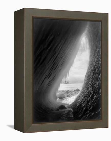 The 'Terra Nova' in Mcmurdo Sound, Antartica, 1911-Herbert Ponting-Framed Premier Image Canvas