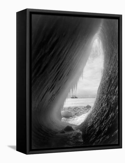 The 'Terra Nova' in Mcmurdo Sound, Antartica, 1911-Herbert Ponting-Framed Premier Image Canvas