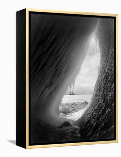 The 'Terra Nova' in Mcmurdo Sound, Antartica, 1911-Herbert Ponting-Framed Premier Image Canvas