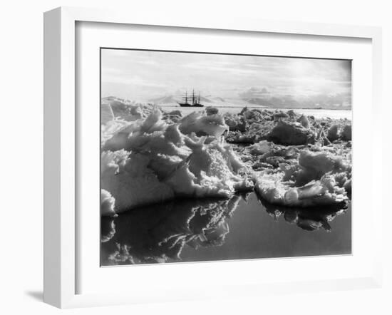 The 'Terra Nova' in Mcmurdo Sound, Antartica, 1911-Herbert Ponting-Framed Photographic Print