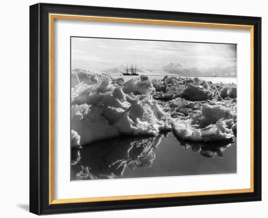 The 'Terra Nova' in Mcmurdo Sound, Antartica, 1911-Herbert Ponting-Framed Photographic Print