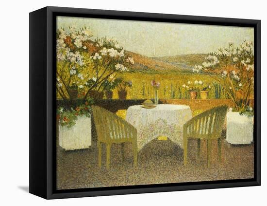 The Terrace at Marquayrol, Le Terrasse de Marquayrol, 1920-Henri Martin-Framed Premier Image Canvas