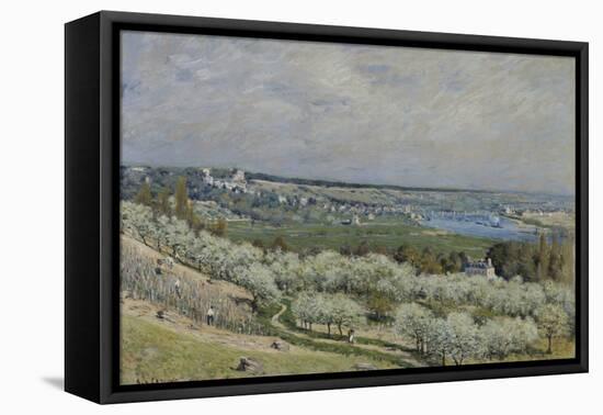 The Terrace at Saint-Germain, Spring, 1875 (Oil on Canvas)-Alfred Sisley-Framed Premier Image Canvas