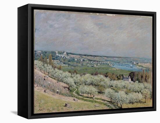 The Terrace at Saint-Germain, Spring, 1875-Alfred Sisley-Framed Premier Image Canvas