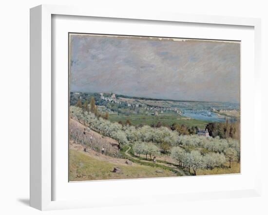 The Terrace at Saint-Germain, Spring, 1875-Alfred Sisley-Framed Giclee Print