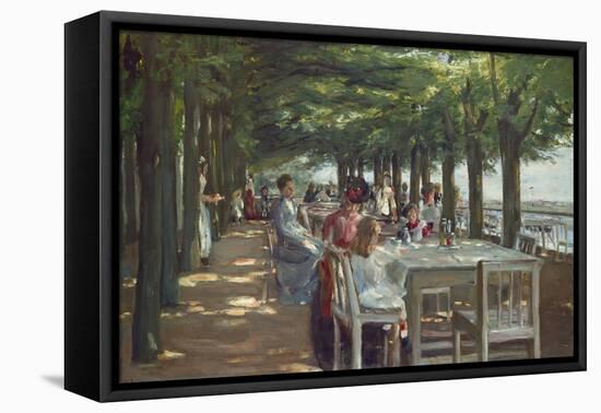 The Terrace at the Restaurant Jacob in Nienstedten on the Elbe River, 1902-Max Liebermann-Framed Premier Image Canvas