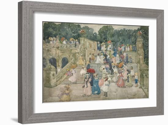 The Terrace Bridge, Central Park, 1901-Maurice Brazil Prendergast-Framed Giclee Print