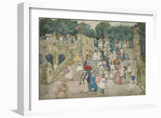 The Terrace Bridge, Central Park, 1901-Maurice Brazil Prendergast-Framed Giclee Print