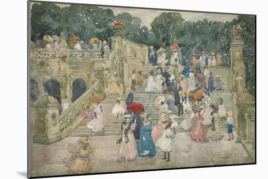 The Terrace Bridge, Central Park, 1901-Maurice Brazil Prendergast-Mounted Giclee Print