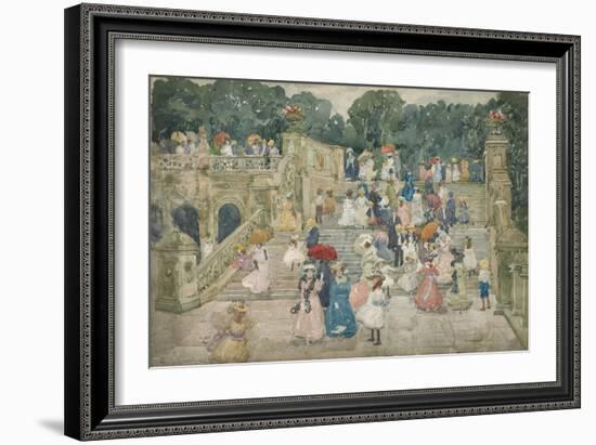 The Terrace Bridge, Central Park, 1901-Maurice Brazil Prendergast-Framed Giclee Print