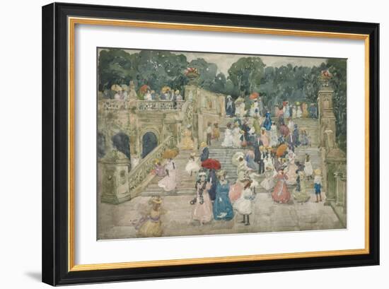 The Terrace Bridge, Central Park, 1901-Maurice Brazil Prendergast-Framed Giclee Print