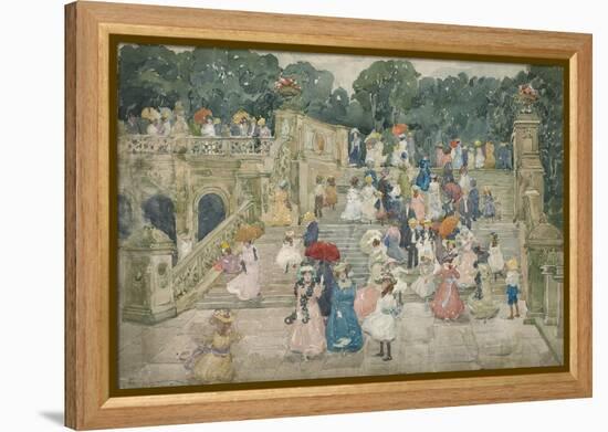 The Terrace Bridge, Central Park, 1901-Maurice Brazil Prendergast-Framed Premier Image Canvas