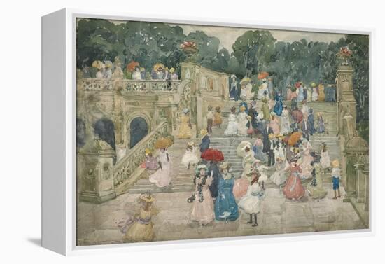 The Terrace Bridge, Central Park, 1901-Maurice Brazil Prendergast-Framed Premier Image Canvas