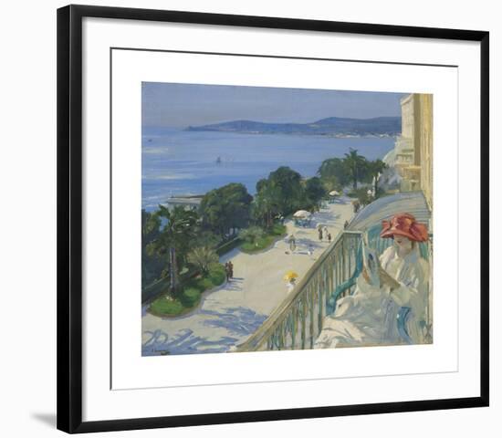 The Terrace, Cap d'Ail-Sir John Lavery-Framed Premium Giclee Print