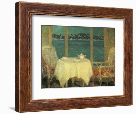 The Terrace in Front of the Bay of St. Tropez. 1929-Henri Eugene Augustin Le Sidaner-Framed Giclee Print