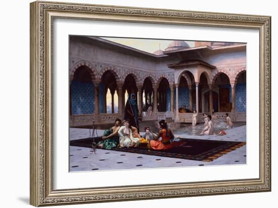 The Terrace of the Seraglio, 1886-Jean Leon Gerome-Framed Giclee Print