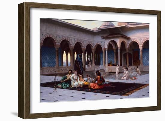 The Terrace of the Seraglio, 1886-Jean Leon Gerome-Framed Giclee Print