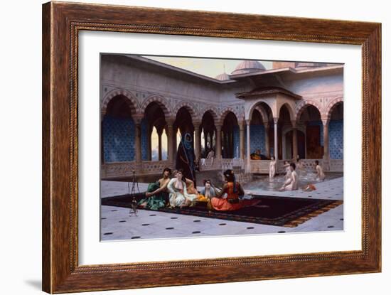 The Terrace of the Seraglio, 1886-Jean Leon Gerome-Framed Giclee Print