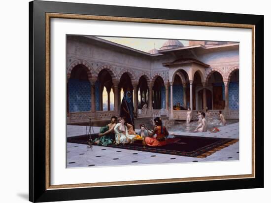 The Terrace of the Seraglio, 1886-Jean Leon Gerome-Framed Giclee Print