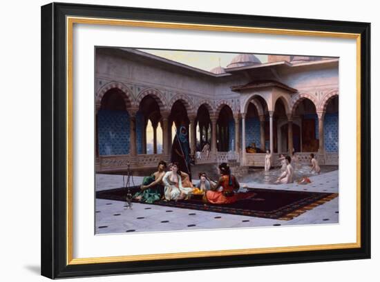 The Terrace of the Seraglio, 1886-Jean Leon Gerome-Framed Giclee Print